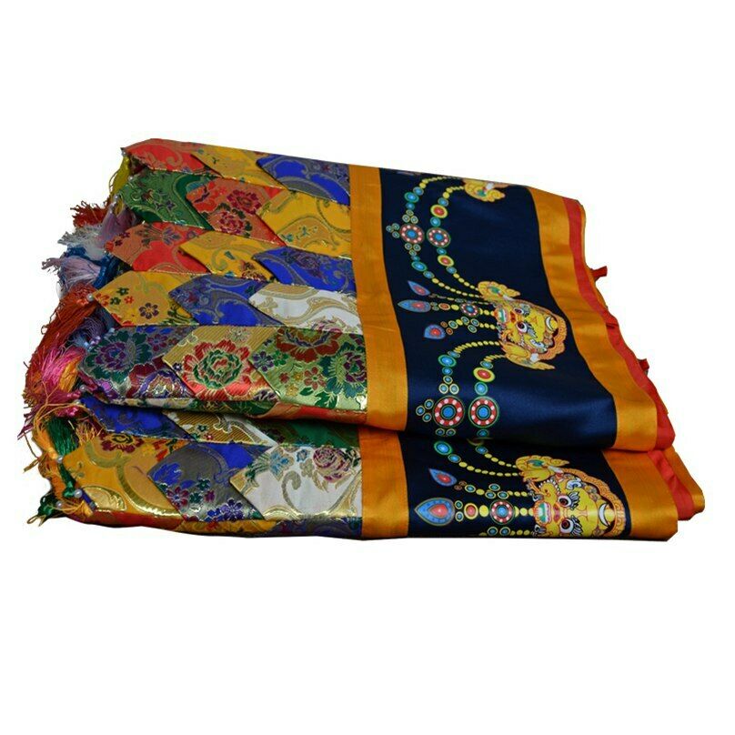 5m 197" Printed Tassel Tibetan Buddhism Wall Curtain Buddha Mantle